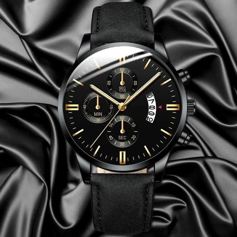 Montre Chronographe Bracelet Cuir