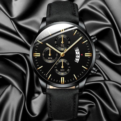 Montre Chronographe Bracelet Cuir