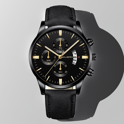 Montre Chronographe Bracelet Cuir