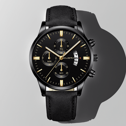 Montre Chronographe Bracelet Cuir