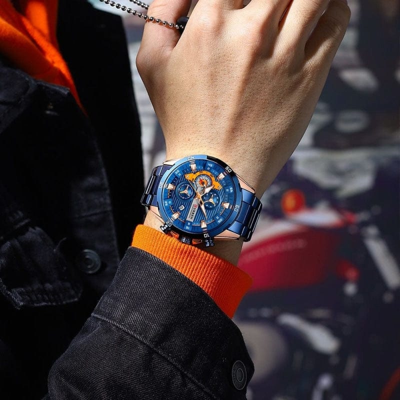 Montre Chronographe en Acier