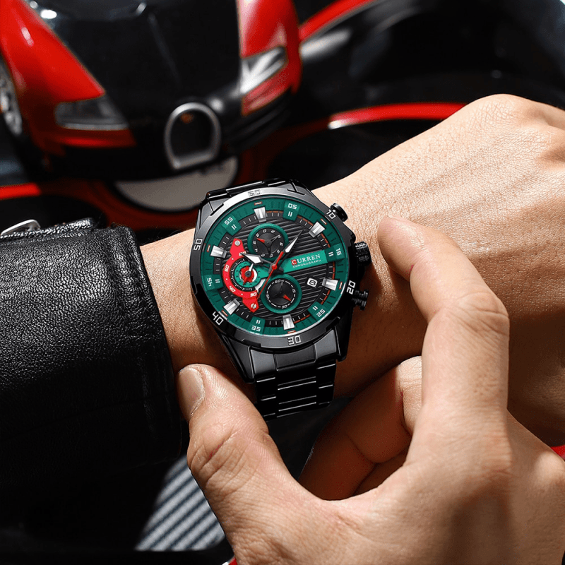 Montre Chronographe en Acier
