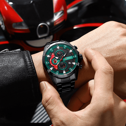 Montre Chronographe en Acier