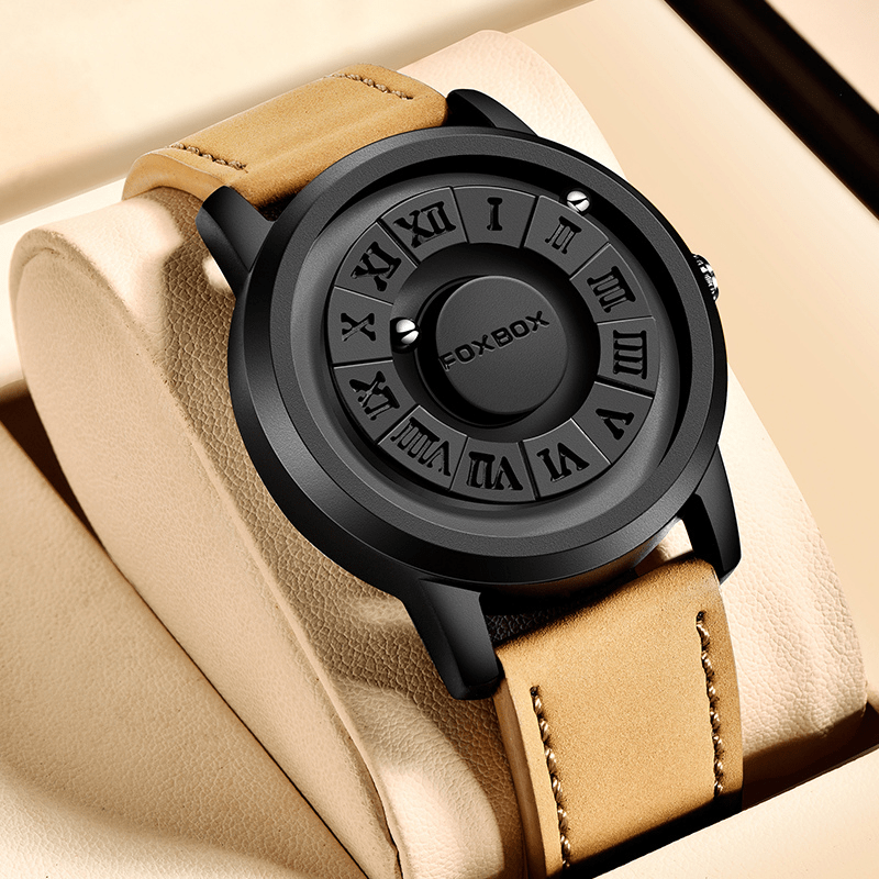 Montre Magnétique - Bracelet Cuir ou Acier