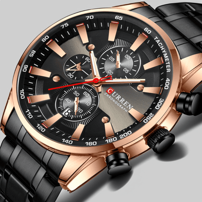 Montre Quartz Luxe Bracelet Acier