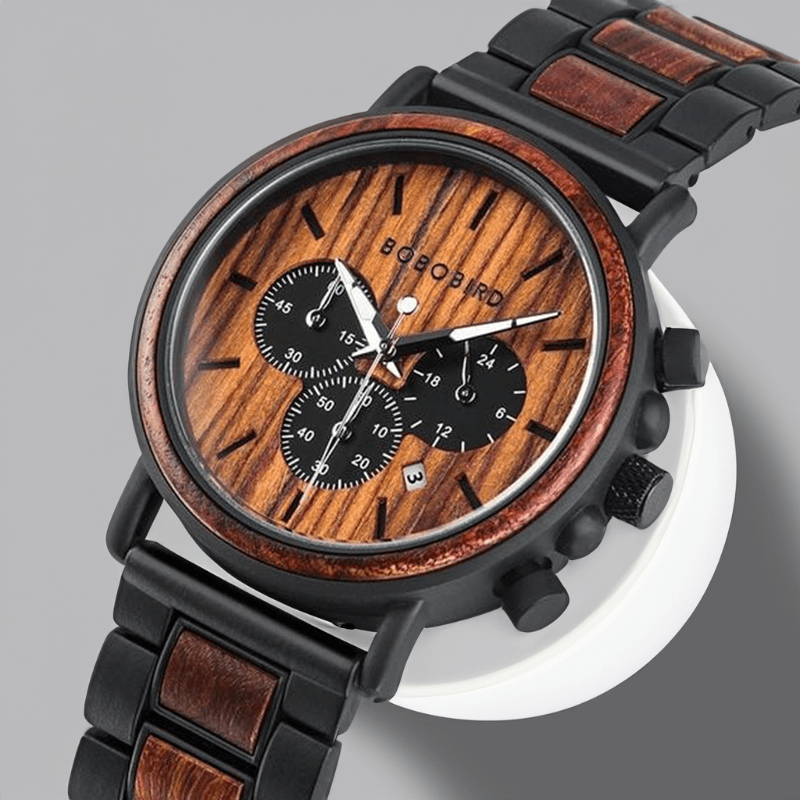 Montre Quartz en Bois