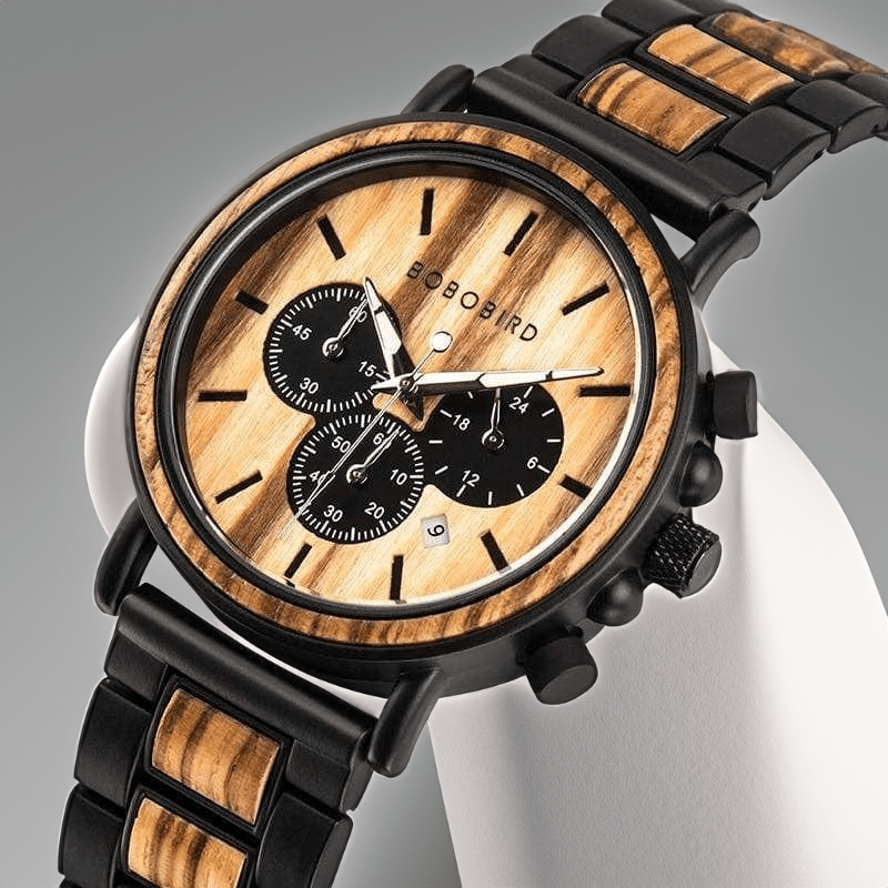 Montre Quartz en Bois