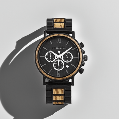 Montre Quartz en Bois