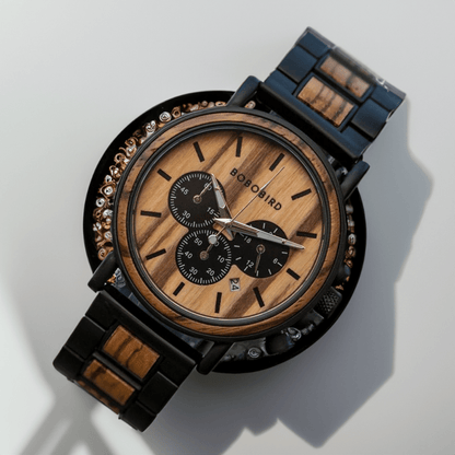 Montre Quartz en Bois