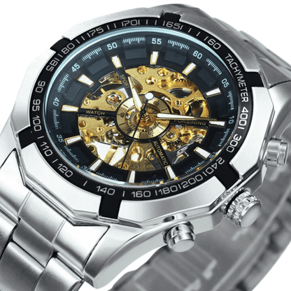 Montre Squelette Automatique Argent