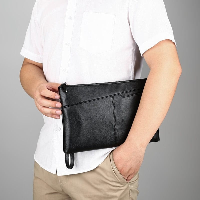 POCHETTE LUXE EN CUIR