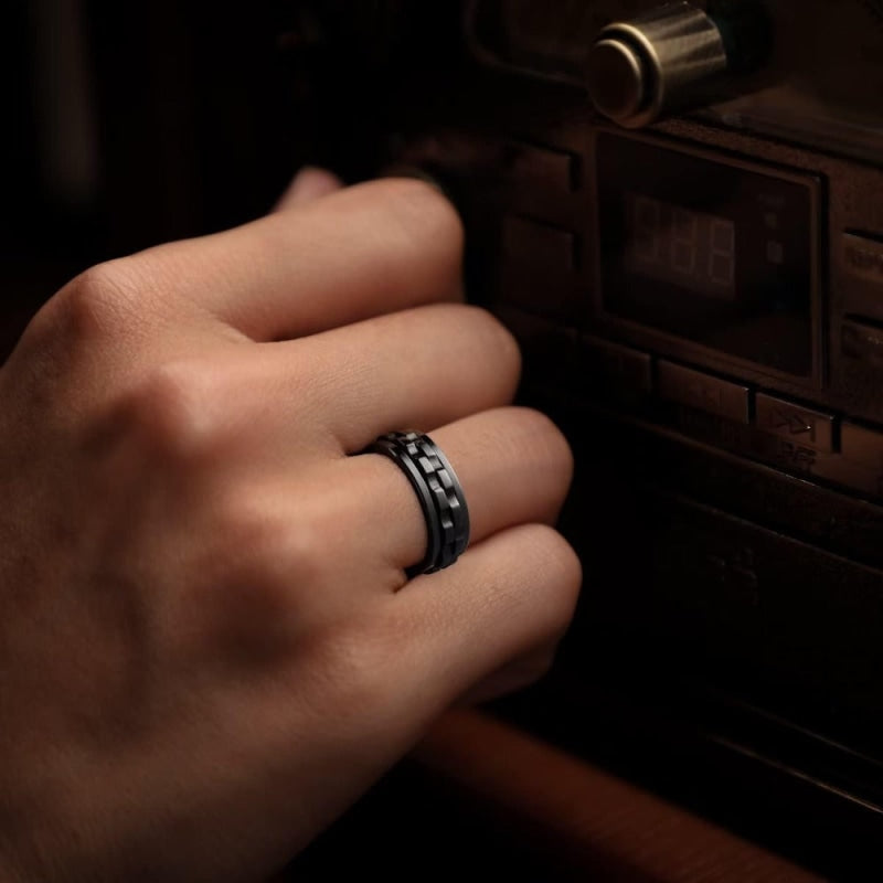 BAGUE ANTI STRESS NOIRE
