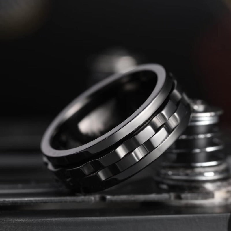 BAGUE ANTI STRESS NOIRE