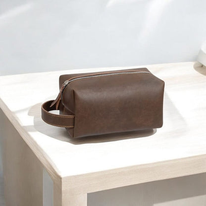 Trousse de toilette voyage homme cuir – Compacte et pratique