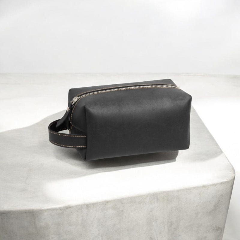 Trousse de toilette voyage homme cuir – Compacte et pratique