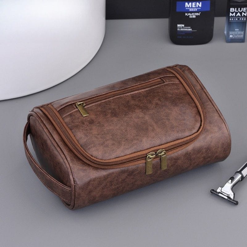 Trousse de toilette homme cuir luxe  – Élégance et voyage