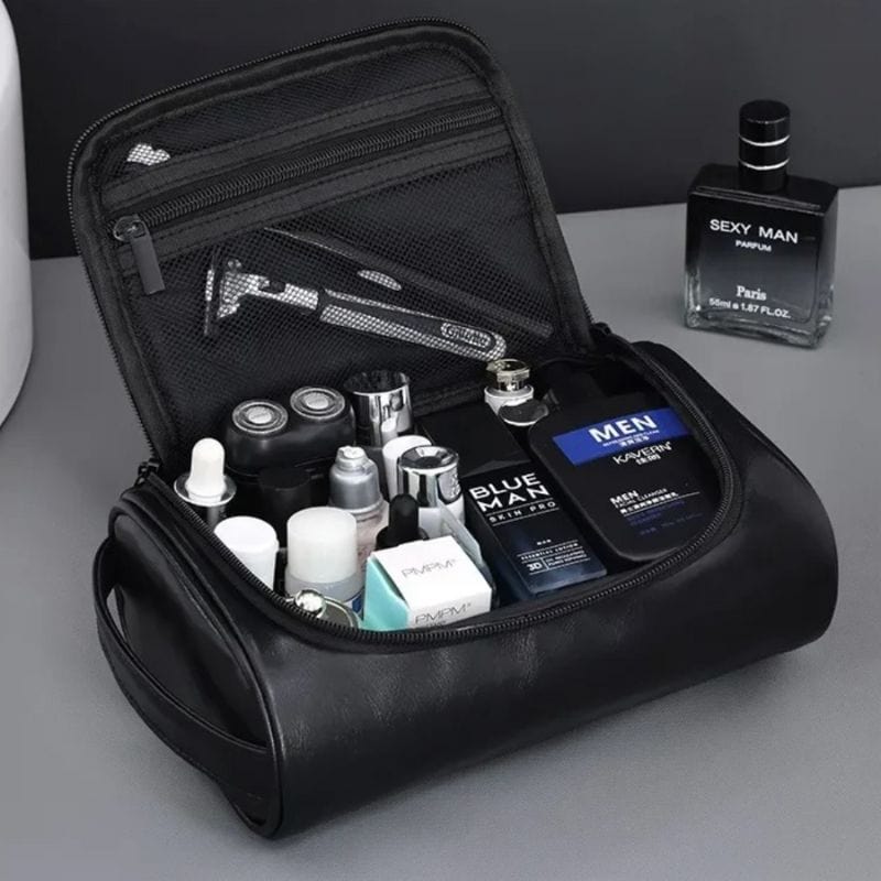Trousse de toilette homme cuir luxe  – Élégance et voyage