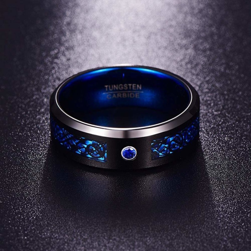 Bague Bleu Celtique