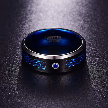 Bague Bleu Celtique
