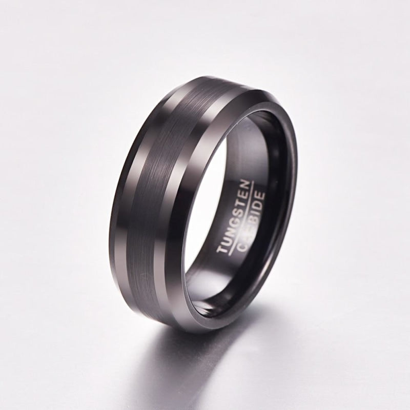 BAGUE NOIRE HOMME LUXE