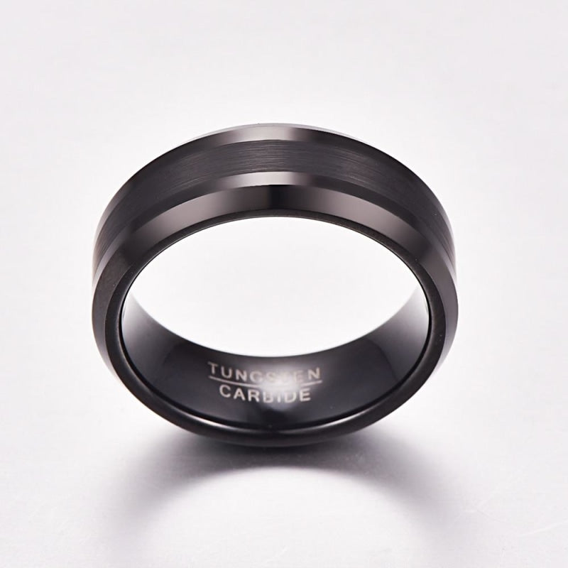 BAGUE NOIRE HOMME LUXE
