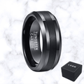 BAGUE NOIRE HOMME LUXE