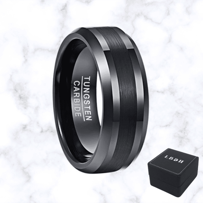 BAGUE NOIRE HOMME LUXE