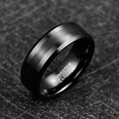 BAGUE NOIRE HOMME LUXE