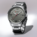 Montre Luxe Analogique en Acier