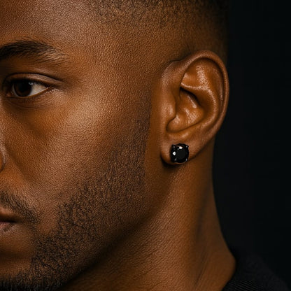 Boucles d'Oreilles Aimant Homme - Clous Diamant Sans Perçage