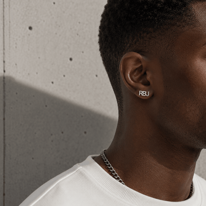 Boucles d'Oreilles Personnalisées Homme Acier Inoxydable