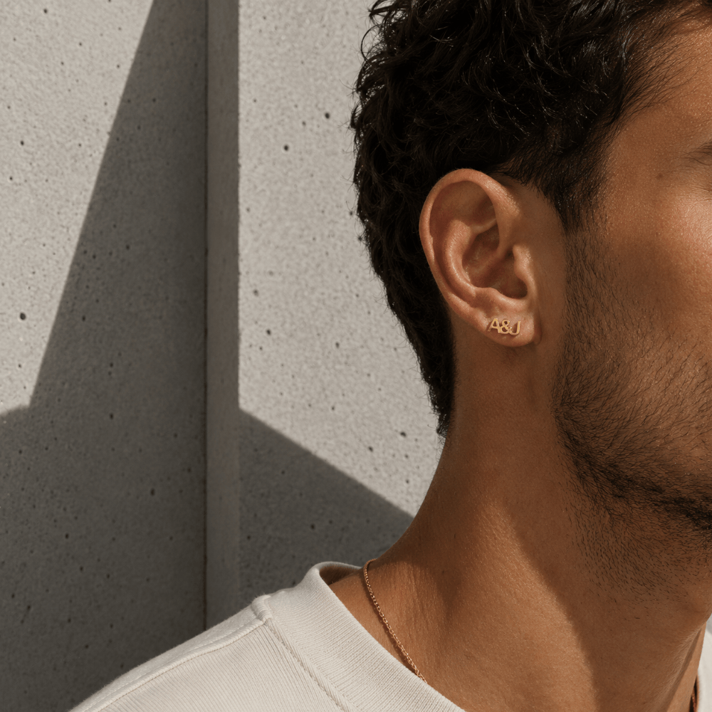 Boucles d'Oreilles Personnalisées Homme Acier Inoxydable