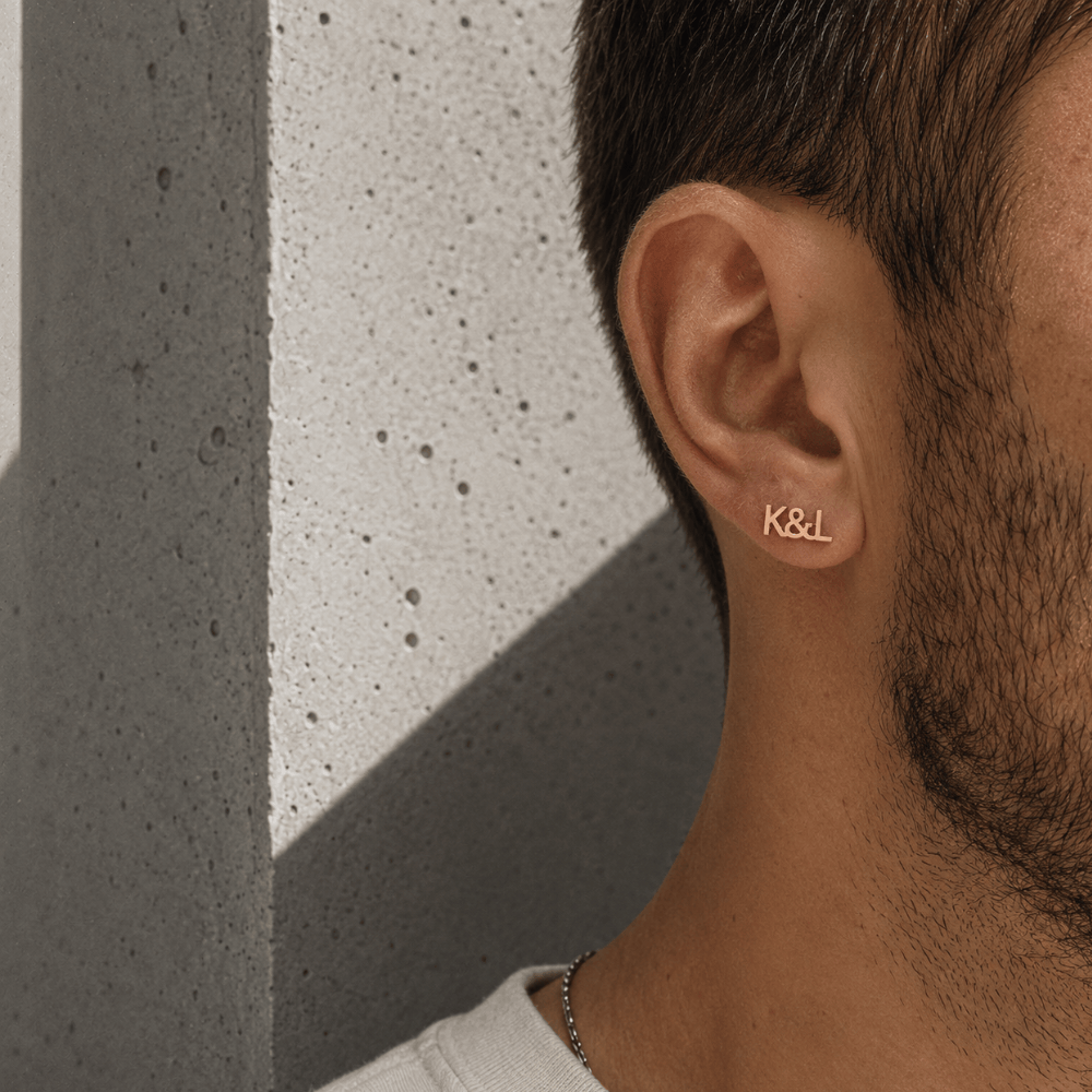 Boucles d'Oreilles Personnalisées Homme Acier Inoxydable