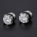 Boucles d'Oreilles Aimant Homme - Clous Diamant Sans Perçage
