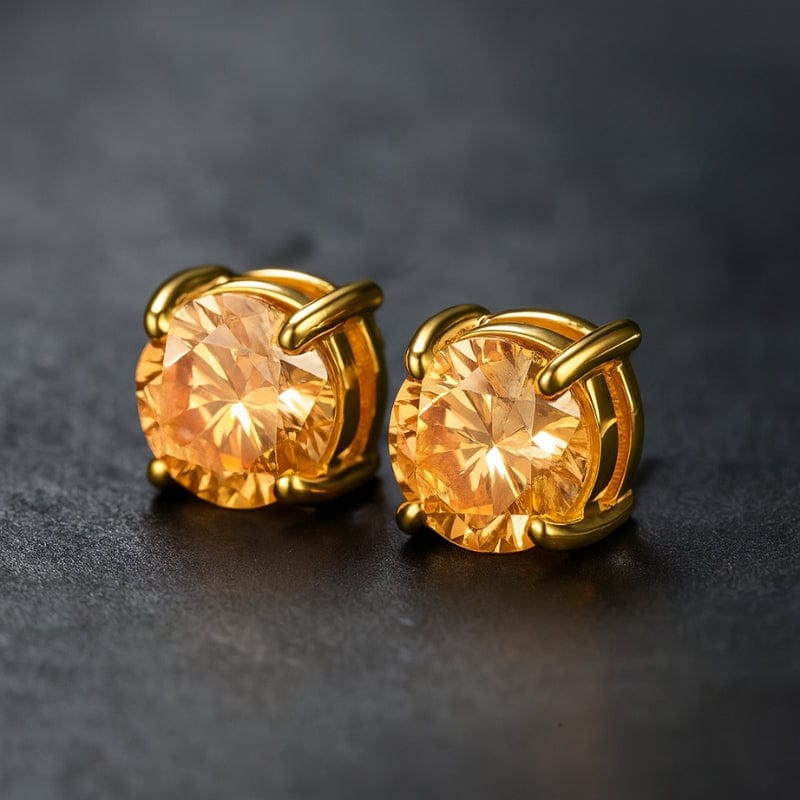 Boucles d'Oreilles Aimant Homme - Clous Diamant Sans Perçage