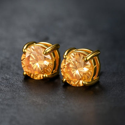 Boucles d'Oreilles Aimant Homme - Clous Diamant Sans Perçage