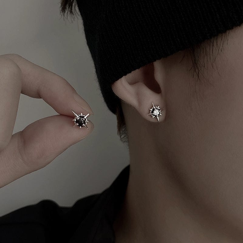 Boucles d'Oreilles Homme Étoile - Design Tendance