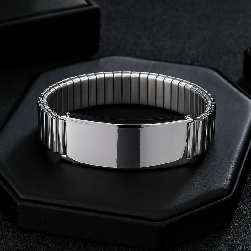 Bracelet Homme Personnalisé Acier - Inoxydable et Ajustable