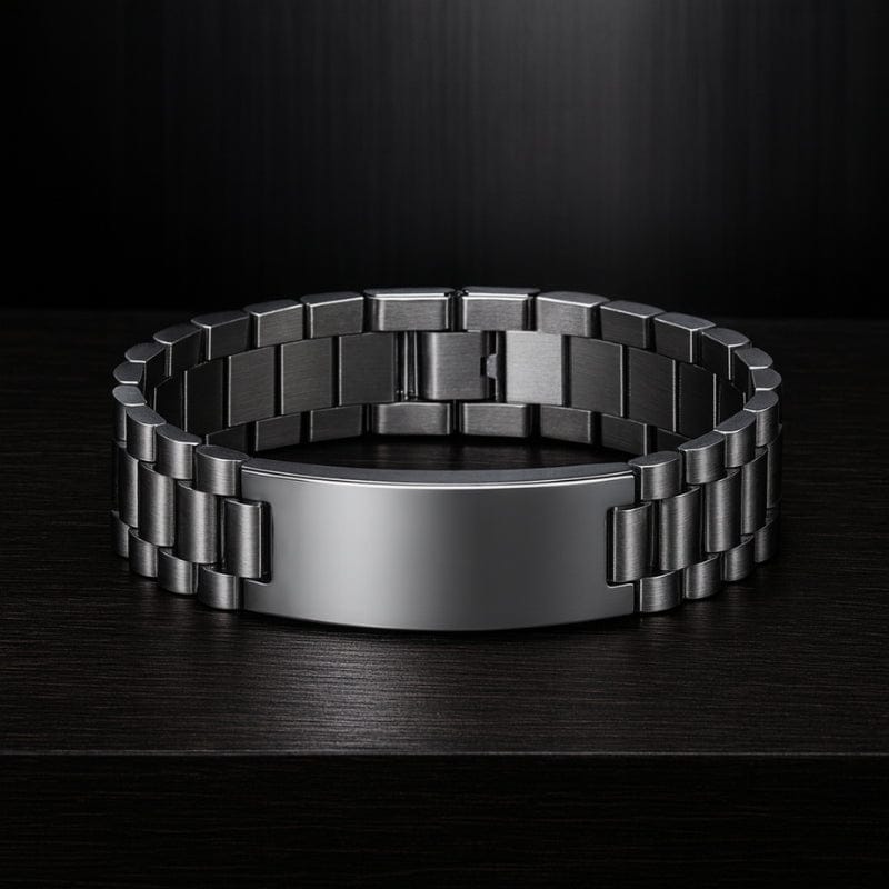 Bracelet Chaîne Homme Personnalisé- Acier Inoxydable