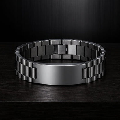 Bracelet Chaîne Homme Personnalisé- Acier Inoxydable