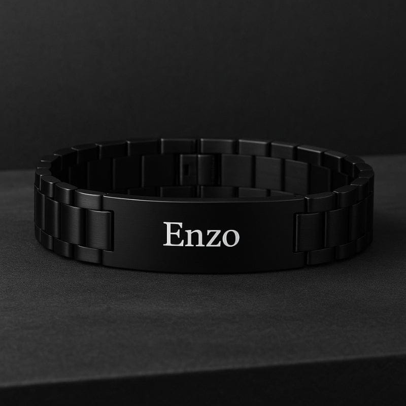 Bracelet Chaîne Homme Personnalisé- Acier Inoxydable