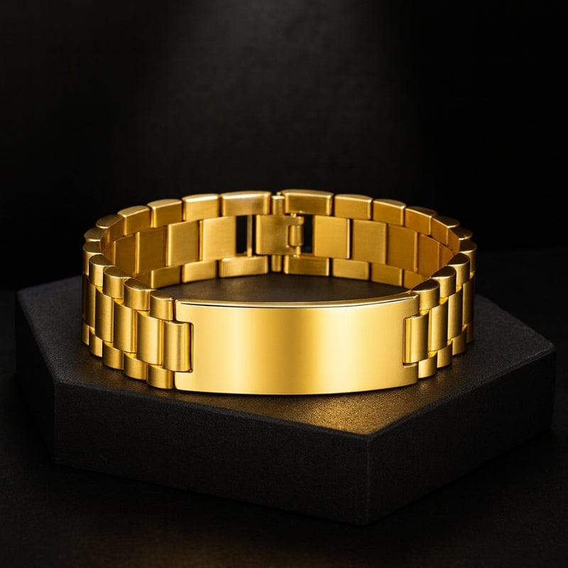 Bracelet Chaîne Homme Personnalisé- Acier Inoxydable