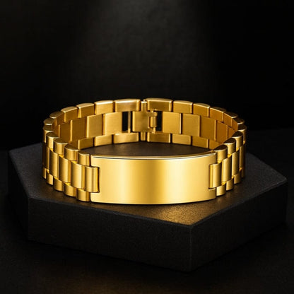 Bracelet Chaîne Homme Personnalisé- Acier Inoxydable