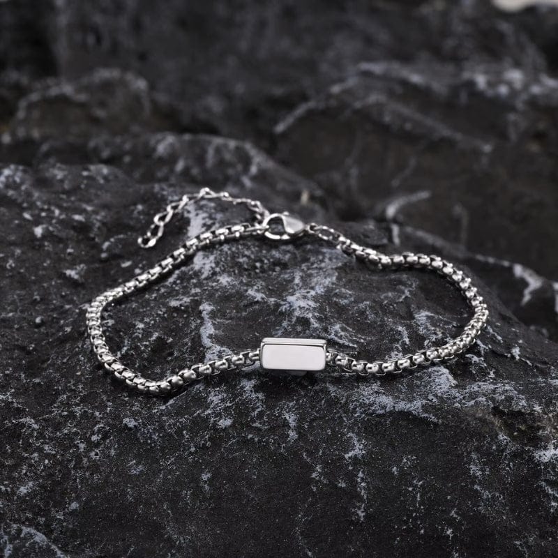 Bracelet Chaîne Homme Personnalisé - Acier Inoxydable