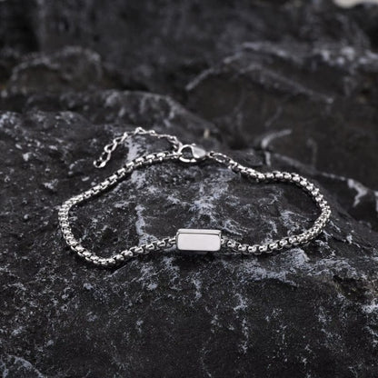 Bracelet Chaîne Homme Personnalisé - Acier Inoxydable