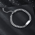 Bracelet Homme Personnalisé Gourmette - Acier Inoxydable