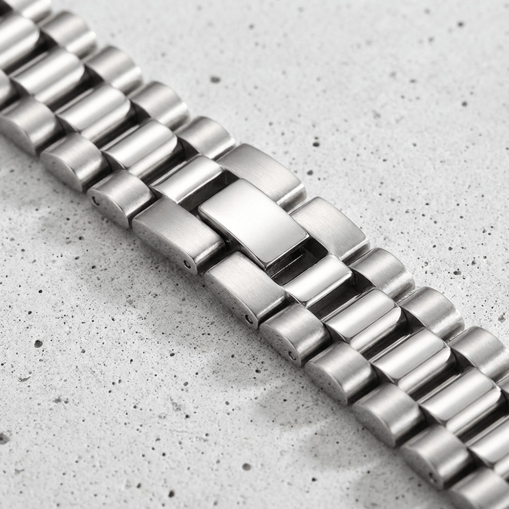 Bracelet Gourmette Homme Maille Large Fermoir Déployant