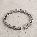 Bracelet Gourmette Homme Fermoir Bascule Acier Inoxydable