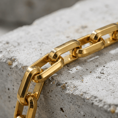 Bracelet Gourmette Homme Gros Maillons en Acier