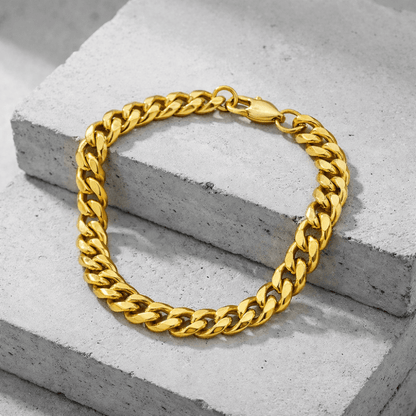 Bracelet Gourmette Homme Chaîne Maille Acier Inoxydable